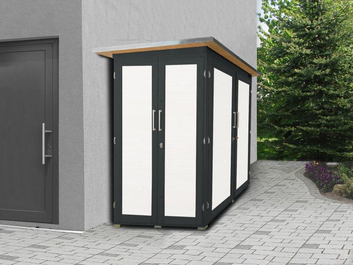 Weka Gartenschrank Geräteschrank Garten [Q] anthrazit