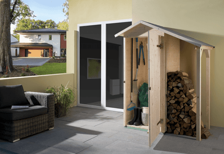Weka Geräteschrank mit Schleppdach und Einzeltür