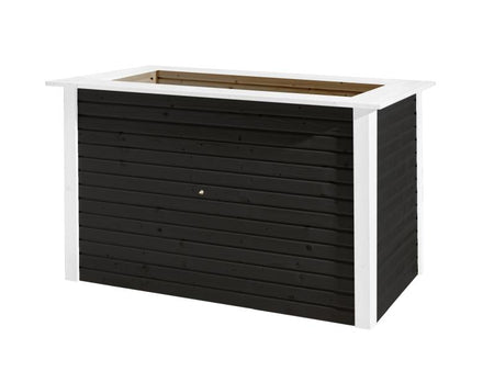 Weka Hochbeet 669  120 x 80 cm in anthrazit / weiss
