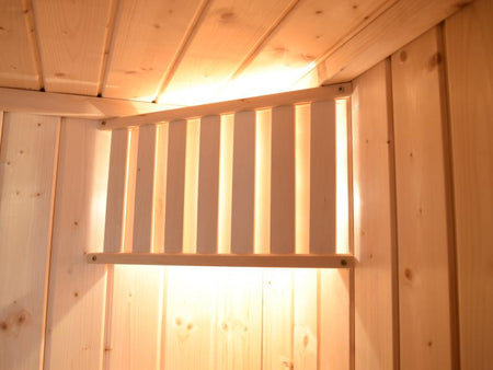 Weka Infrarot-Sauna-Kombikabine Uppsala mit Flächenstrahlern und Saunaofen 3,6 kW