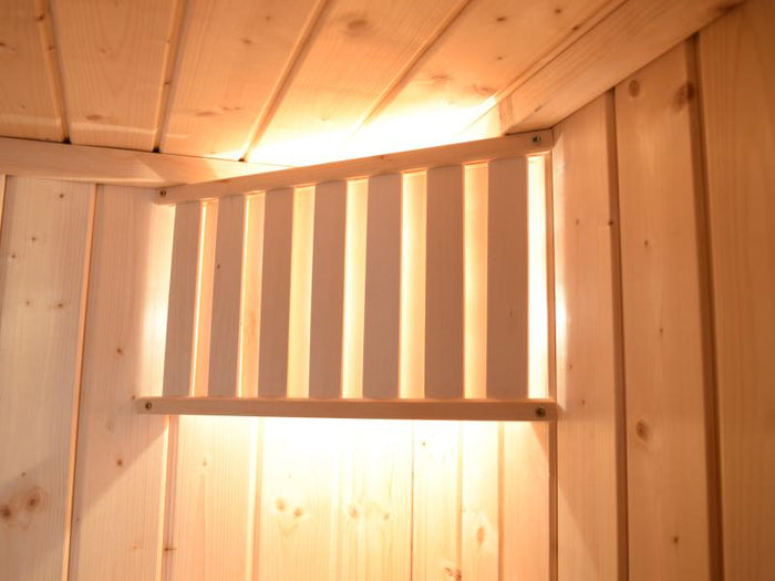 Weka Infrarot-Sauna-Kombikabine Uppsala mit Flächenstrahlern und Saunaofen 3,6 kW