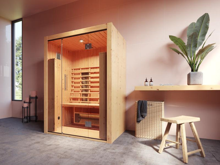 Weka Infrarotkabine Hamina 2 mit Glasfront