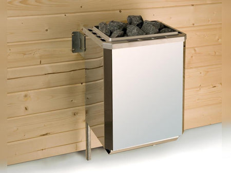 Weka Massivholz-Elementsauna Laukkala 1 GT, inkl. 4,5 kW Ofen digitale Steuerung (OS), mit  Sauna-Le