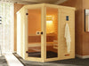 Weka Massivholz-Elementsauna Laukkala 3 GTF inkl. Saunaleuchtenset