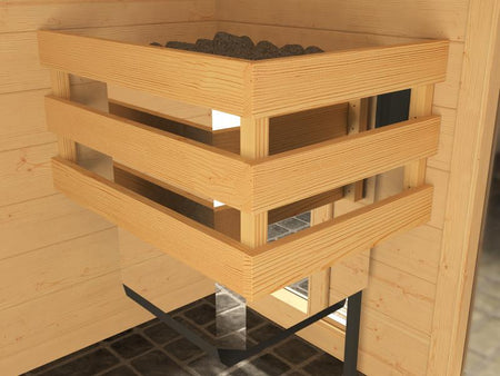Weka Massivholzsauna 38 mm Valida 4 GTF