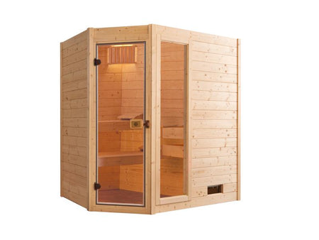 Weka Massivholzsauna 38 mm VALIDA Eck 1 GTF