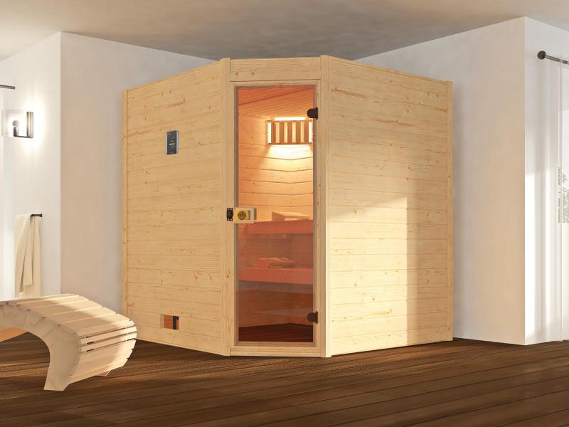 Weka Massivholzsauna 38 mm Valida Eck 2 GT