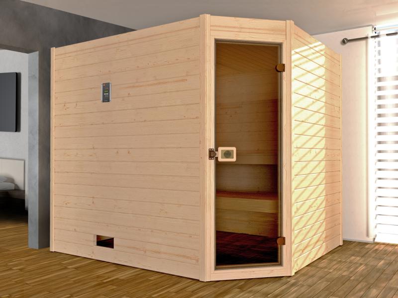 Weka Massivholzsauna 38 mm Valida Eck 3 GT