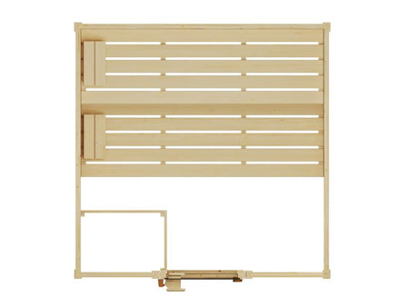 Weka Massivholzsauna Valida 3 GT, inkl. 5,4 kW Ofen Kompakt integr. Steuerng, Ganzglastür