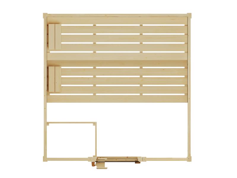 Weka Massivholzsauna Valida 3 GT, inkl. 7,5 kW Ofen digitale Steuerng (OS), Ganzglastür