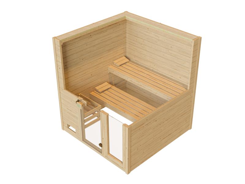 Weka Massivholzsauna Valida 3 GTF