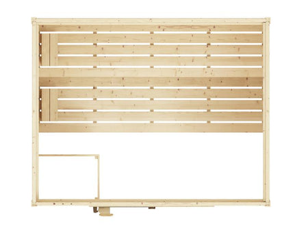 Weka Massivholzsauna Valida 4 GT, inkl. 9 kW Ofen digitale Steuerng (OS), Ganzglastür