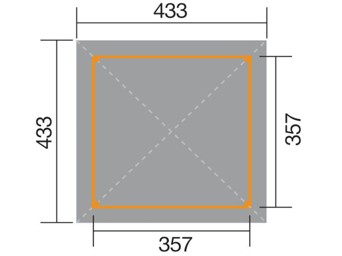 Weka Pavillon Gartenoase 651 A Größe 1