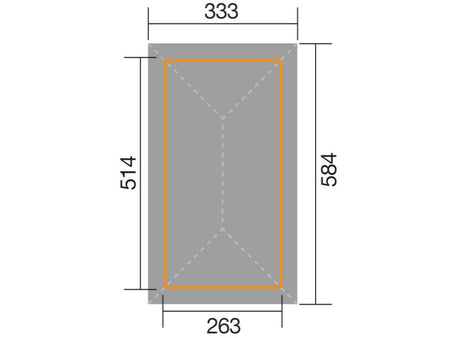 Weka Pavillon Gartenoase 651 B Größe 1