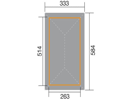 Weka Pavillon Gartenoase 651 B Größe 1 Sparset