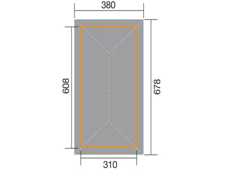 Weka Pavillon Gartenoase 651 B Größe 2
