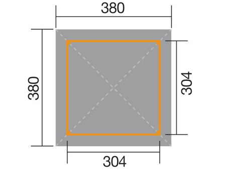 Weka Pavillon Gartenoase 651 Gr. 3 Massivholz