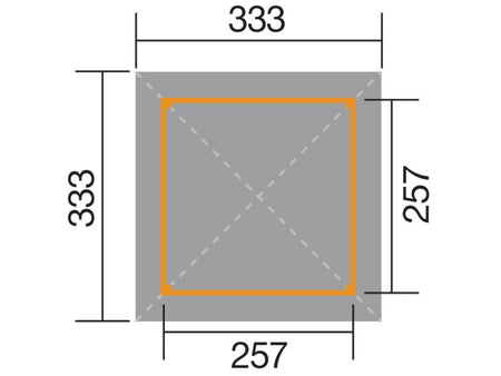 Weka Pavillon Gartenoase 651 Größe 2