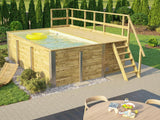 Weka Pool 595 Gr. 1 Folie sand  inkl. Sandfilteranlage und Technikraum