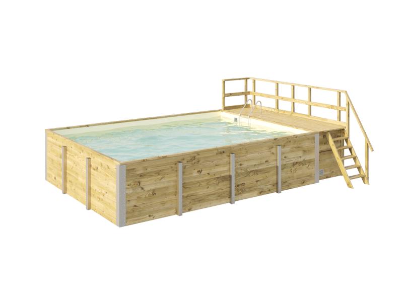 Weka Pool 595 Gr. 2 Folie sand  inkl. Sandfilteranlage und Technikraum