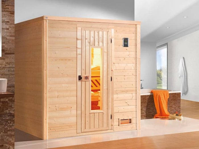 Weka Premium-Massivholzsauna 45 mm Bergen 1,8 HT