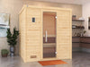 Weka Premium-Massivholzsauna 45 mm Bergen 1,8 GT