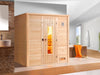 Weka Premium-Massivholzsauna 45 mm Bergen 2 HT ohne Ofen