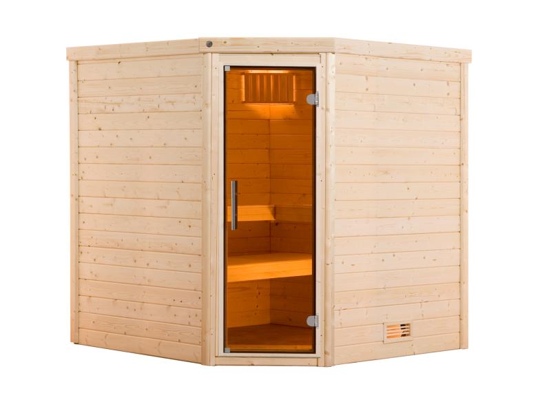 Weka Premium-Massivholzsauna 45 mm Turku 2 GT