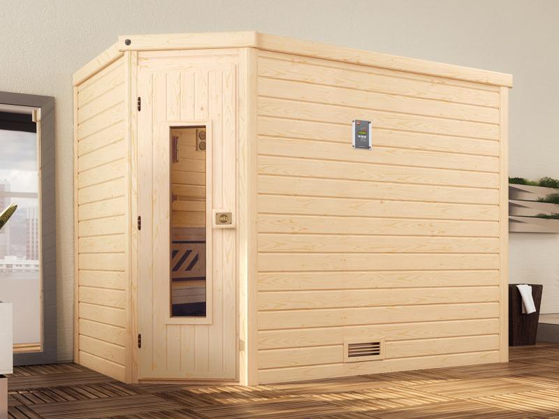 Weka Premium-Massivholzsauna 45 mm Turku 3 HT