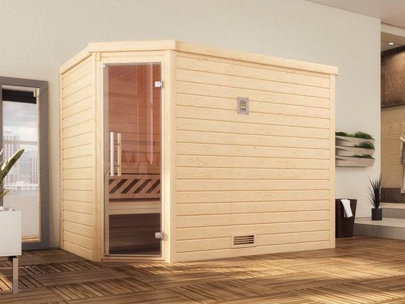 Weka Premium-Massivholzsauna 45 mm Turku 3 GT