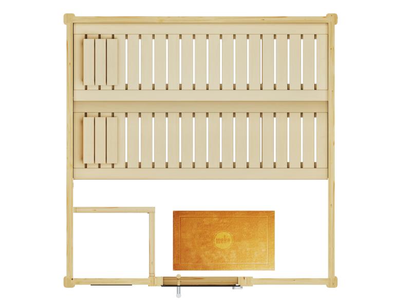 Weka Premium Sauna Bergen 2, inkl. Sparset mit 7,5 kW Bios inkl. Steuerung, Ganzglastür