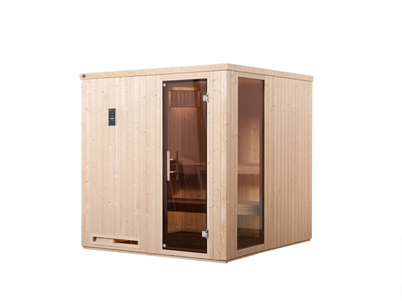 Weka Sauna Halmstad 2 GTF inkl. 9 kW Ofen mit Ofenanschlusskabel