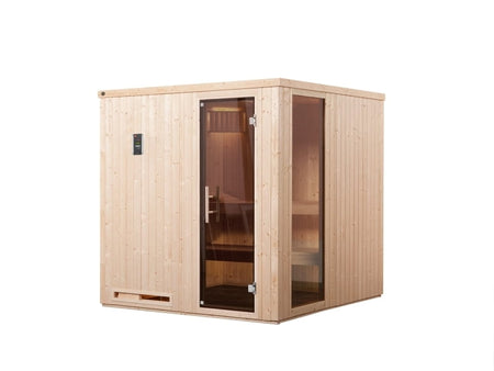 Weka Sauna Halmstad 2 GTF inkl. 9 kW Ofen mit Ofenanschlusskabel