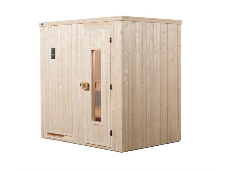 Weka Sauna Halmstad Gr.1 inkl. 4,5 kW Bioofen (BioS), mit digitaler Steuerung