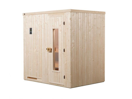 Weka Sauna Halmstad Gr.1 inkl. 4,5 kW Bioofen (BioS), mit digitaler Steuerung