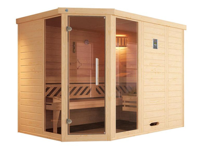 Weka Sauna Kemi Eck Gr. 3 inkl. 7,5 kW BioS
