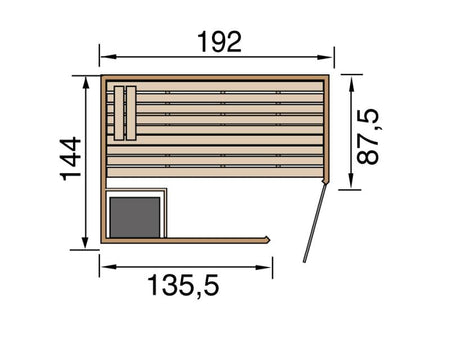 Weka Sauna Kemi Gr.1 inkl. 7,5 kW OS