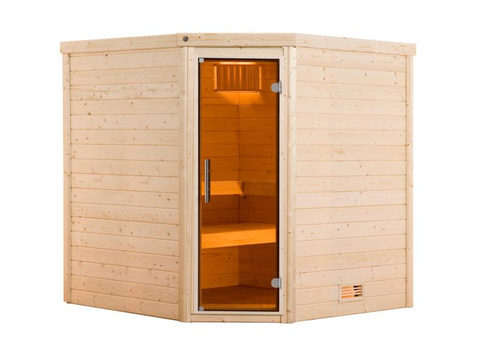 Weka Sauna Turku Gr. 2 GT, inkl. 9 kW Bioofen mit digitaler Steuerung (BioS)