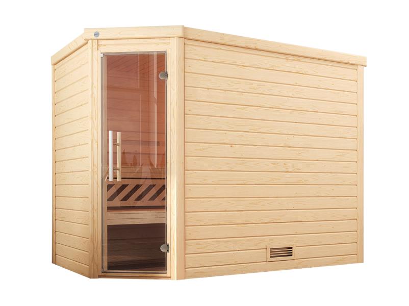 Weka Sauna Turku Gr. 3 GT, inkl. 9 kW Ofen Kompakt mit integr. Steuerung