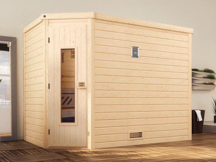 Weka Sauna Turku Gr. 3 HT, inkl. 9 kW Ofen Kompakt mit integr. Steuerung