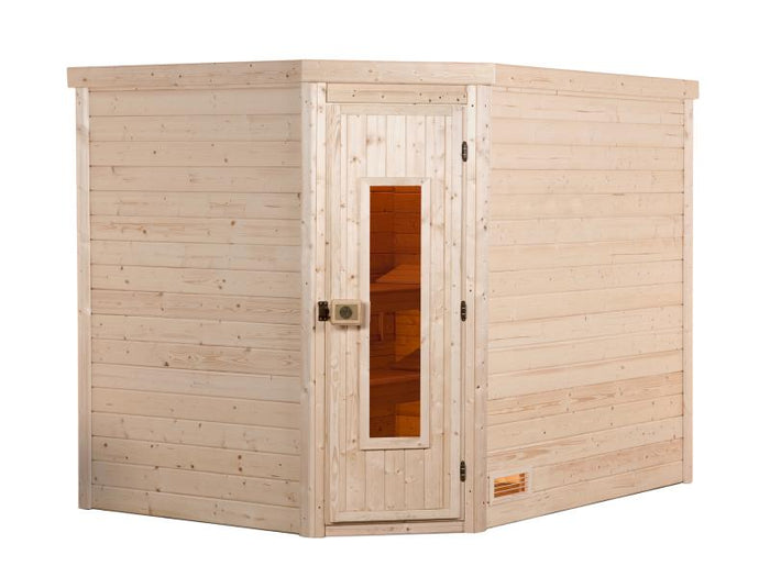 Weka Sauna Turku Gr. 3 HT, inkl. 9 kW Ofen Kompakt mit integr. Steuerung