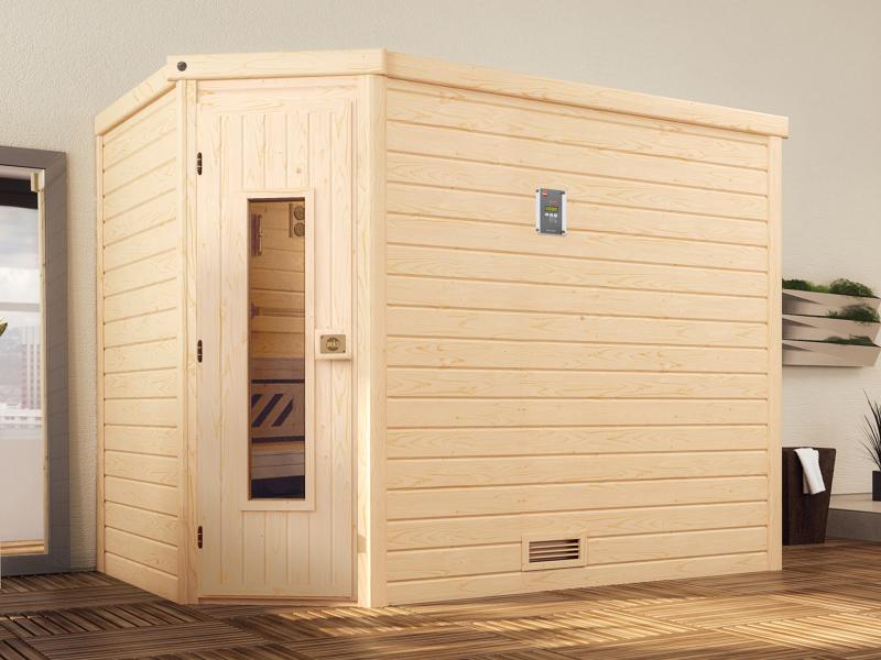 Weka Sauna Turku Gr. 3 HT, inkl. 9 kW Bioofen mit digitaler Steuerung (BioS)