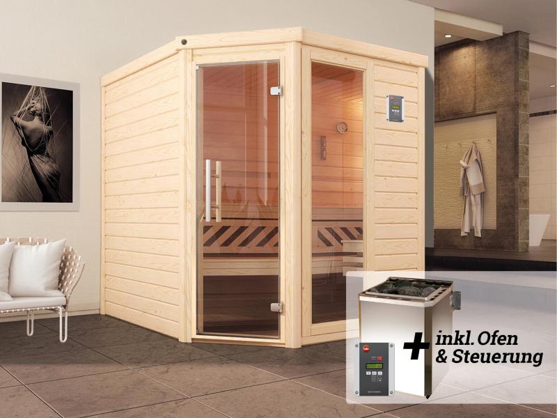 Weka Sauna Turku Gr.2 inkl. 7,5 kW BioS - GT/F