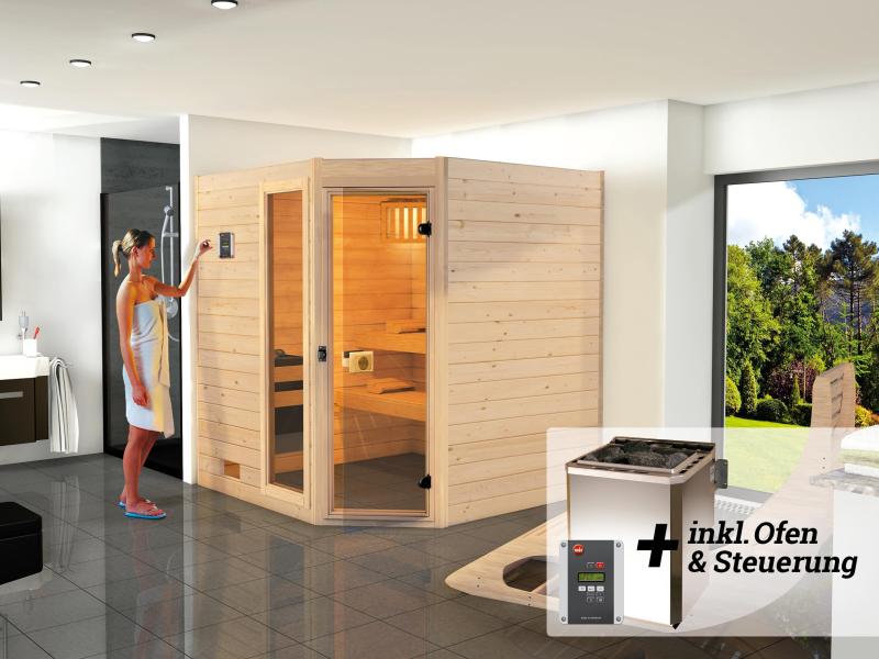 Weka Sauna VALIDA Gr. 1,8 im Set 7,5 kW BioS