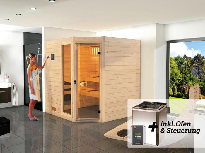 Weka Sauna VALIDA Gr. 1,8 im Set 7,5 kW BioS