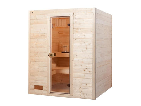 Weka Sauna VALIDA Gr. 2 im Set 4,5 kW BioS inkl. digitaler Steuerung, Glastür