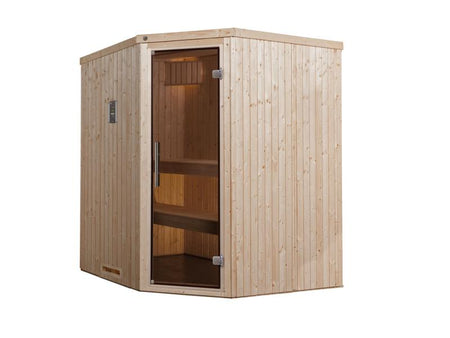 Weka Sauna Varberg Eck Gr. 2 inkl. 7,5 kW OS