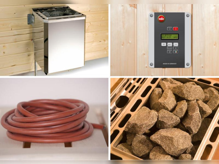 Weka Sauna Varberg Gr. 4 inkl. 7,5 kW BioS