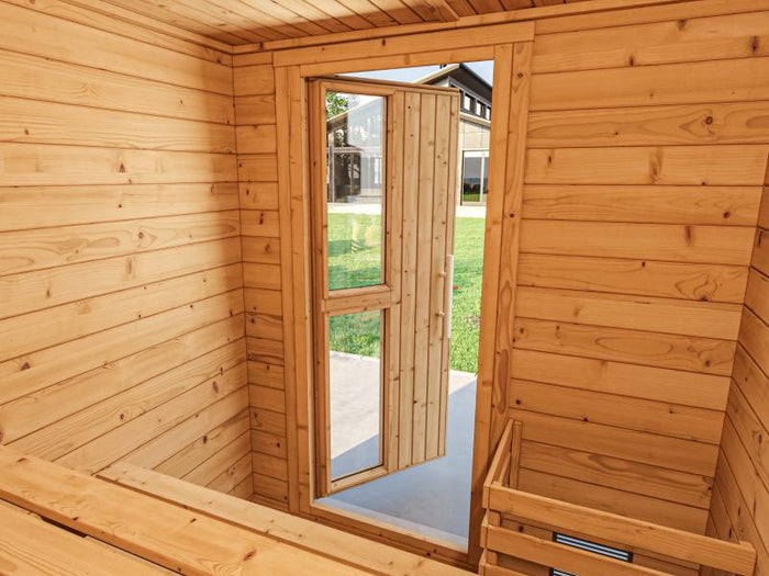 Weka Saunahaus Naantali inkl. 9 kW Saunaofen Kompakt