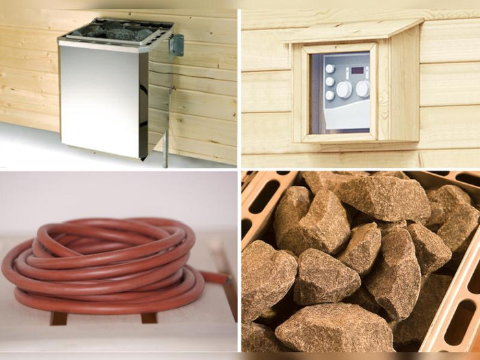 Weka Saunaofenset mit 9kW BioS für Fasssauna